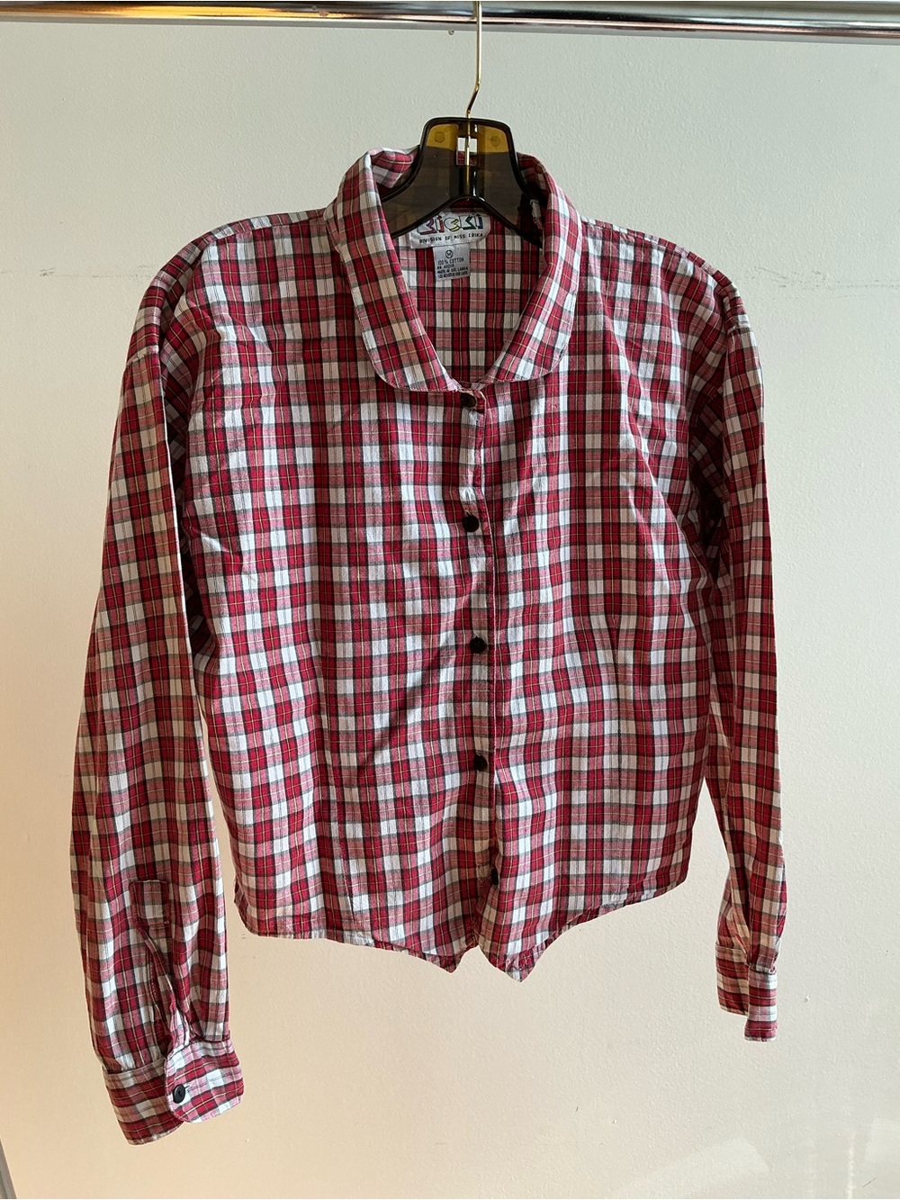 Ricki's Red and White Plaid Shirt